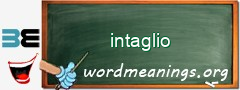 WordMeaning blackboard for intaglio